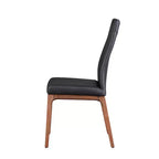 ,Chaise d'appoint moderne rembourrée avec piètement en bois massif - 2 par boîte
