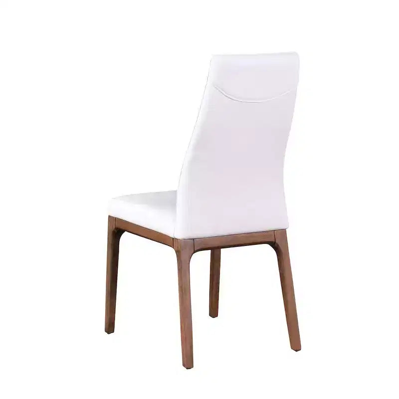 ,Chaise d'appoint moderne rembourrée avec piètement en bois massif - 2 par boîte