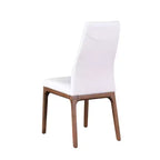 ,Chaise d'appoint moderne rembourrée avec piètement en bois massif - 2 par boîte
