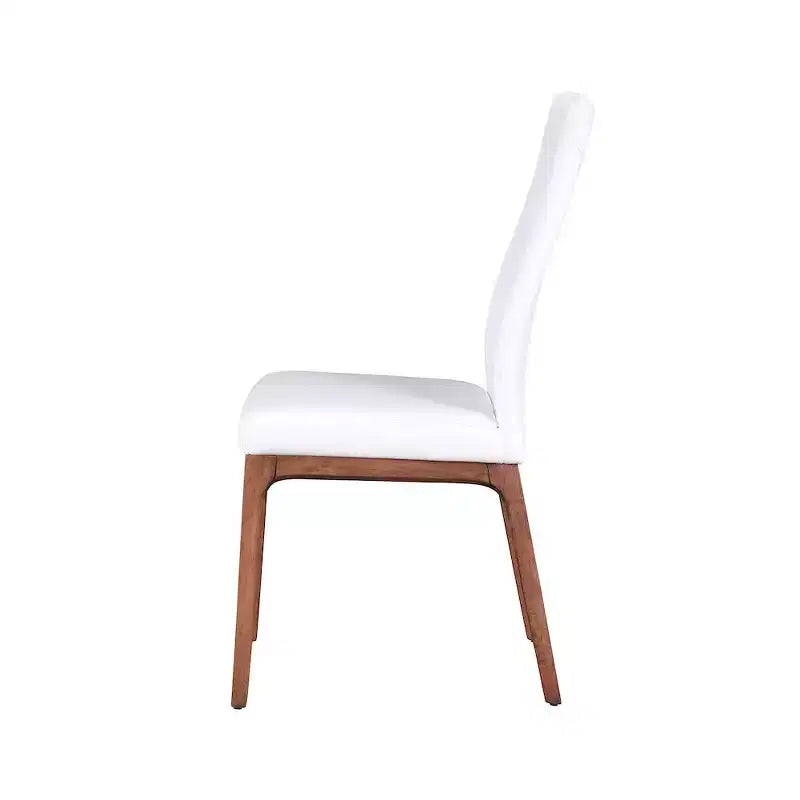 ,Chaise d'appoint moderne rembourrée avec piètement en bois massif - 2 par boîte
