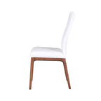 ,Chaise d'appoint moderne rembourrée avec piètement en bois massif - 2 par boîte