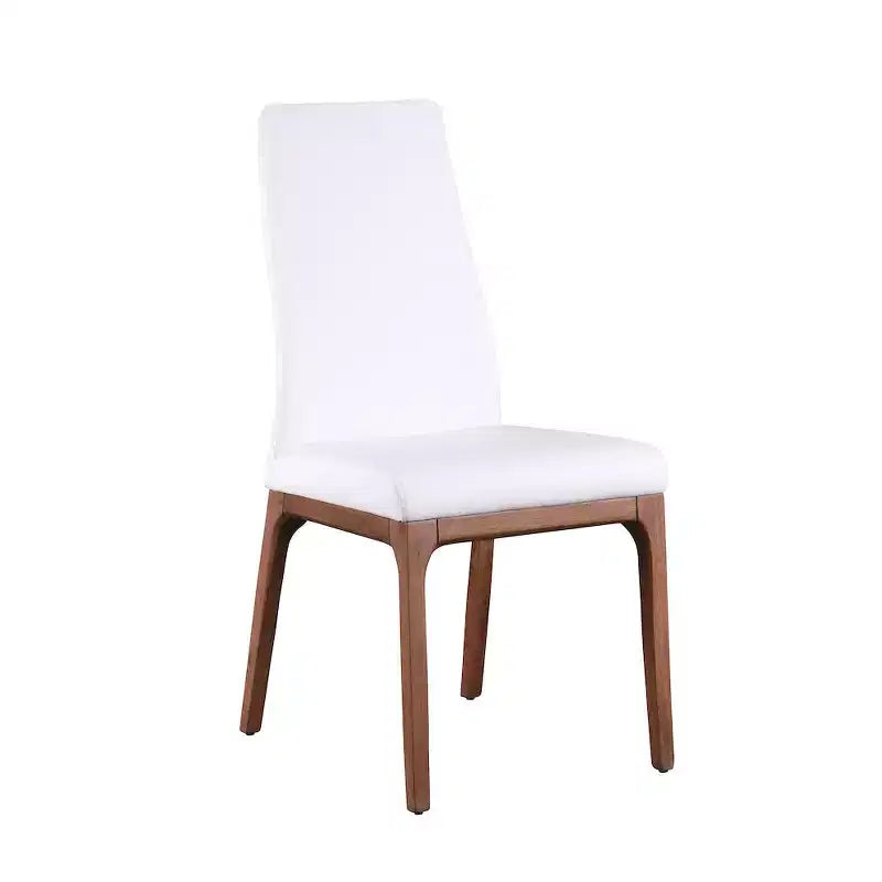 ,Chaise d'appoint moderne rembourrée avec piètement en bois massif - 2 par boîte