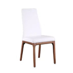 ,Chaise d'appoint moderne rembourrée avec piètement en bois massif - 2 par boîte