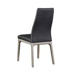 ,Chaise d'appoint moderne rembourrée avec piètement en bois massif - 2 par boîte