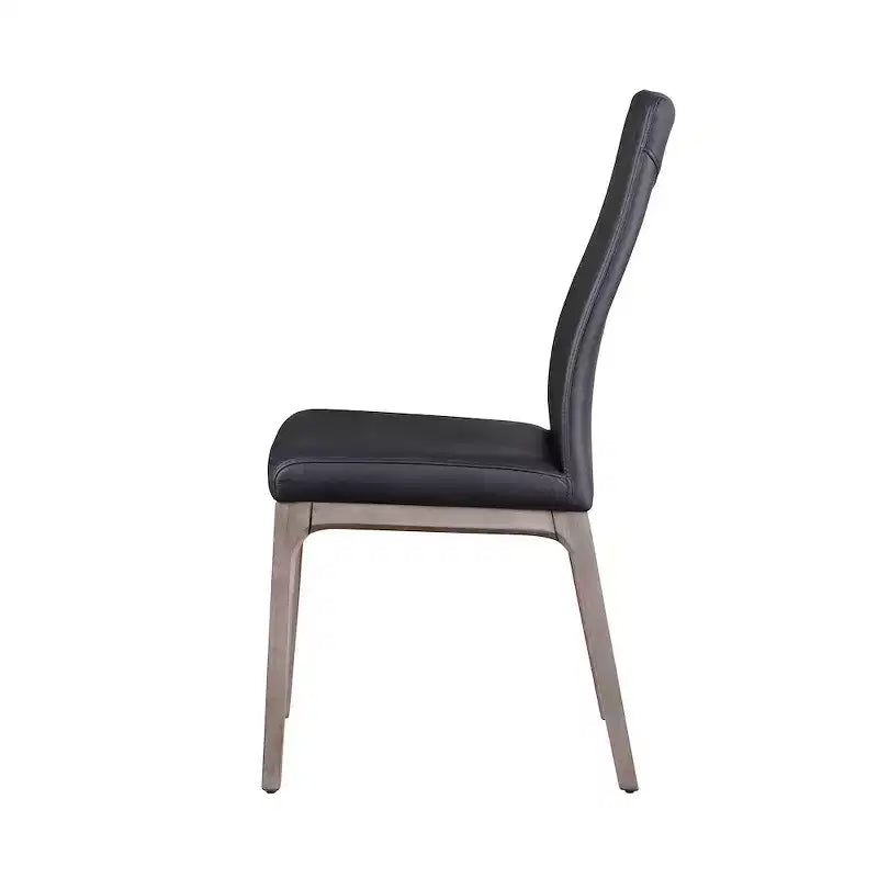 ,Chaise d'appoint moderne rembourrée avec piètement en bois massif - 2 par boîte