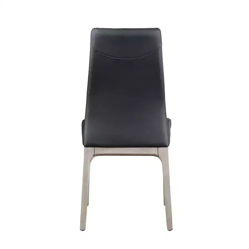 ,Chaise d'appoint moderne rembourrée avec piètement en bois massif - 2 par boîte