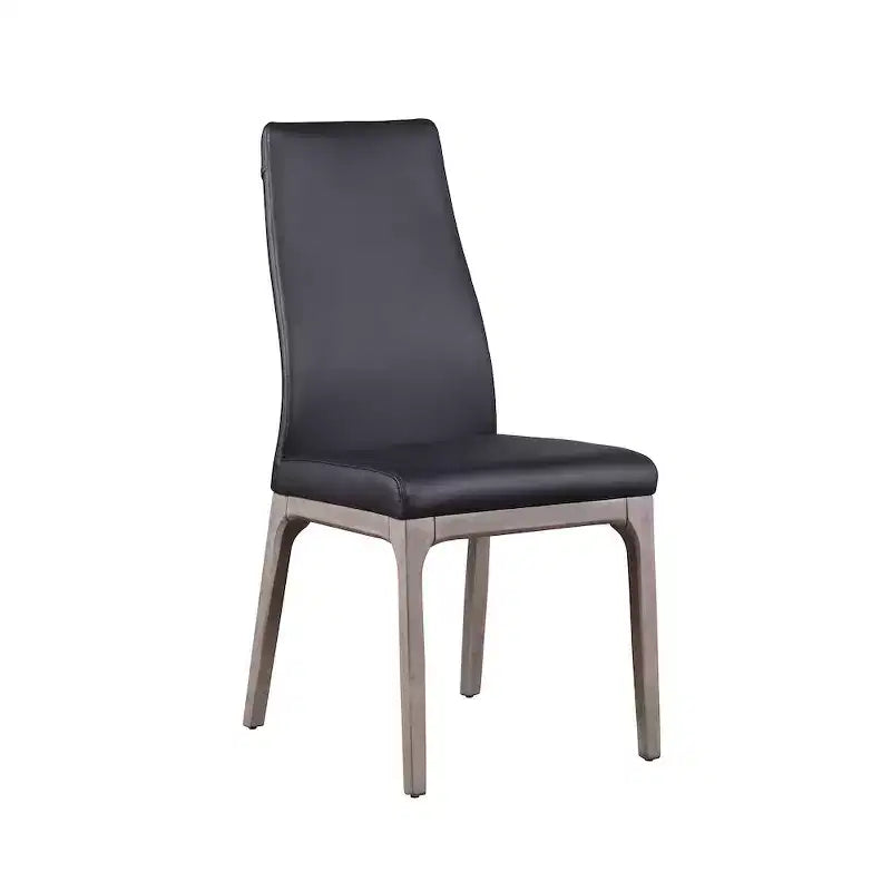 ,Chaise d'appoint moderne rembourrée avec piètement en bois massif - 2 par boîte