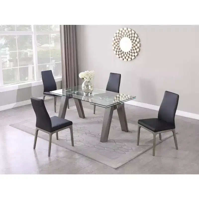 ,Chaise d'appoint moderne rembourrée avec piètement en bois massif - 2 par boîte