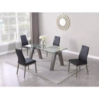 ,Chaise d'appoint moderne rembourrée avec piètement en bois massif - 2 par boîte