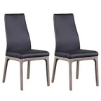 ,Chaise d'appoint moderne rembourrée avec piètement en bois massif - 2 par boîte
