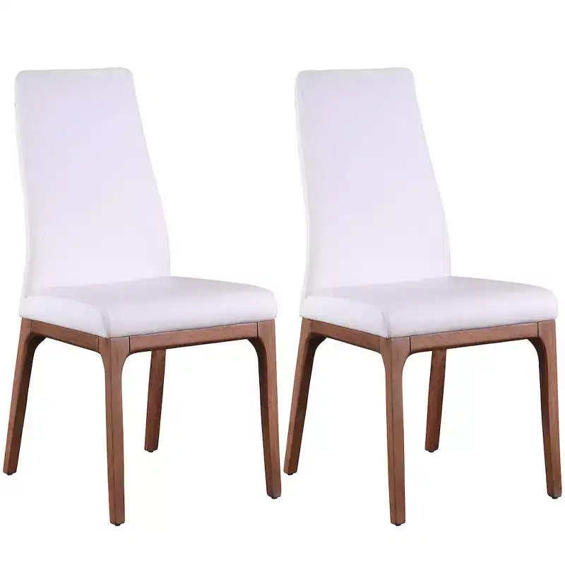 ,Modern  Upholstered Side Chair with Solid Wood Base - 2 Per Box