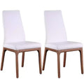 ,Modern  Upholstered Side Chair with Solid Wood Base - 2 Per Box