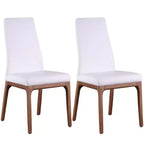 ,Modern  Upholstered Side Chair with Solid Wood Base - 2 Per Box