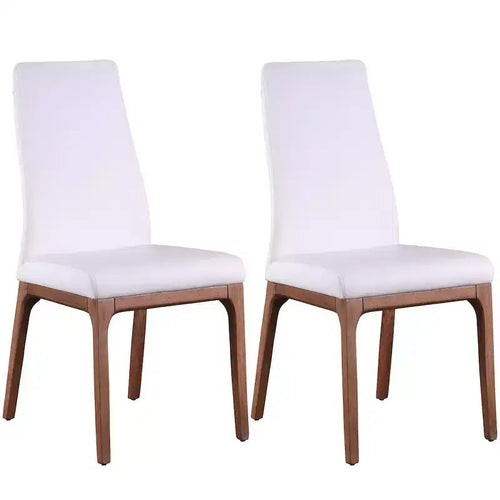 ,Modern  Upholstered Side Chair with Solid Wood Base - 2 Per Box