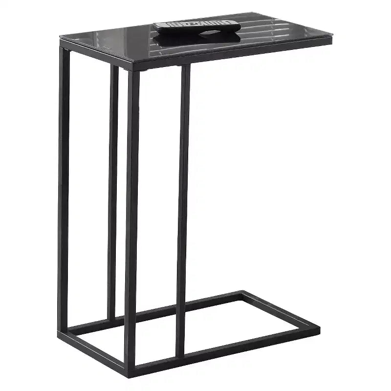 Accent Table with Mirror Top - Black - 