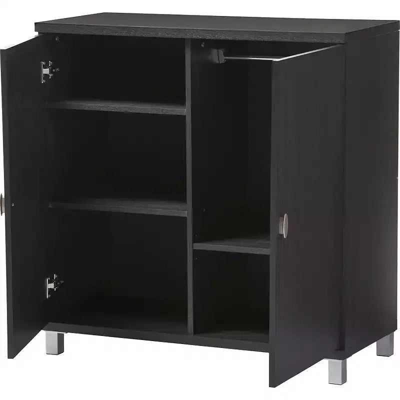 Buffet de rangement pour entrée en bois, style moderne et contemporain -