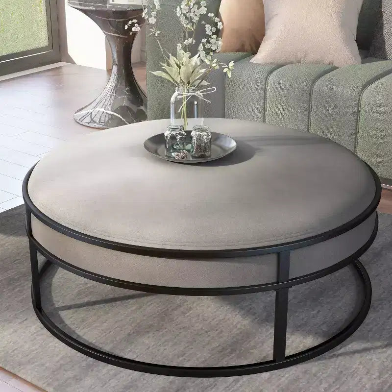 39.5 Pouf rond rembourré -