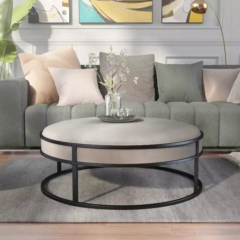39.5 Pouf rond rembourré -
