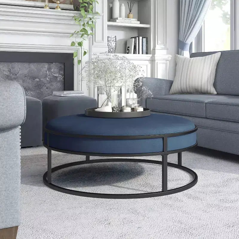 39.5 Pouf rond rembourré -