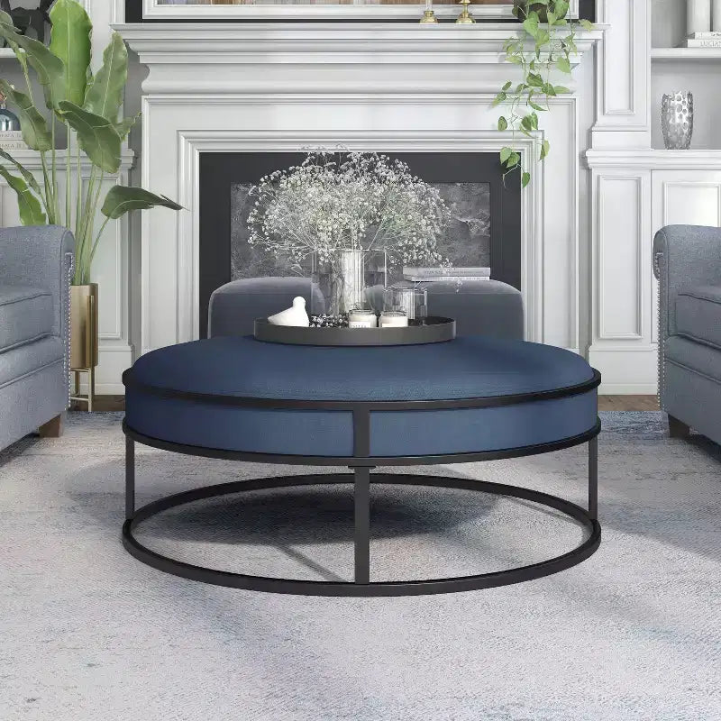 39.5 Pouf rond rembourré -